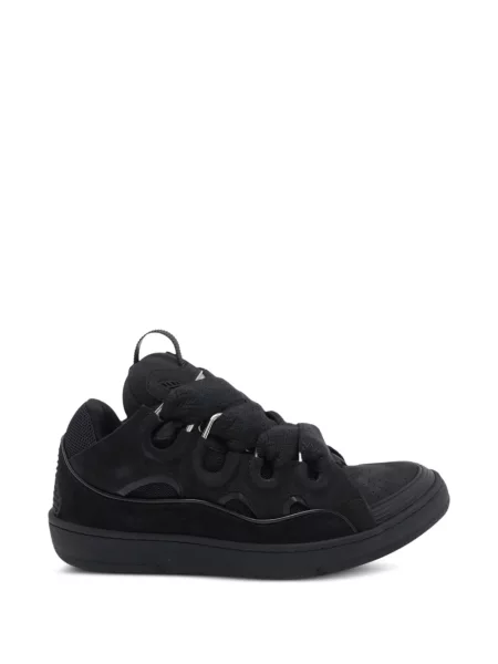 Sneakerși Lanvin din piele de căprioară negru