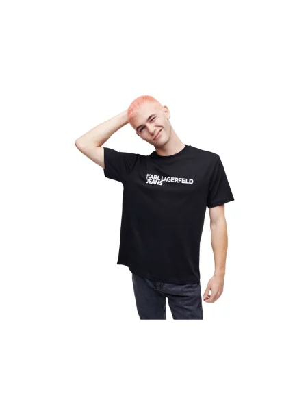Tričko Karl Lagerfeld Jeans černé