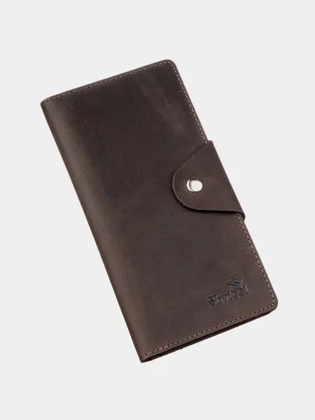 Кожаный кошелек Shvigel коричневый