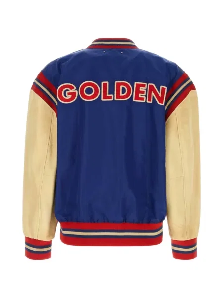 Bomber jakna Golden Goose s autogramom plava