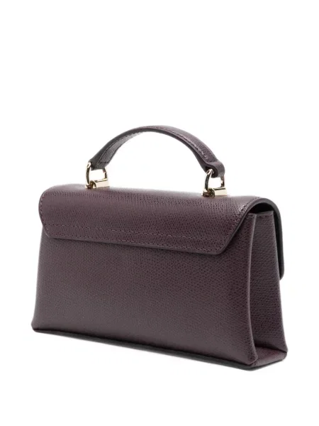 Geantă shopper Furla din piele violet