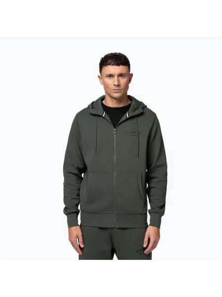 Bluza Pitbull Sampson Hooded Zip Sweatshirt zielona