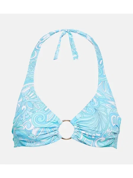 Bikini Melissa Odabash z nadrukiem niebieski