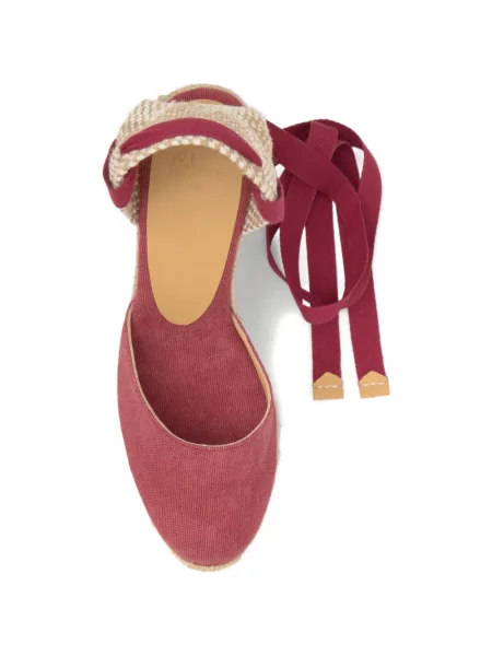 Espadrile Castaner cu pană roz