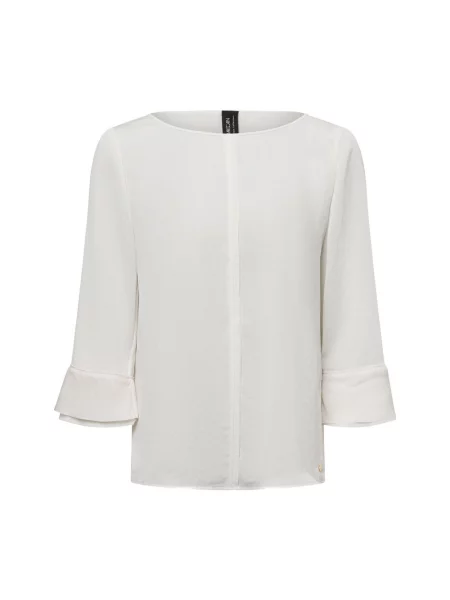 Marc Cain Collections Bluzka Kobiety Sztuczne włókno jednolity 34 biały