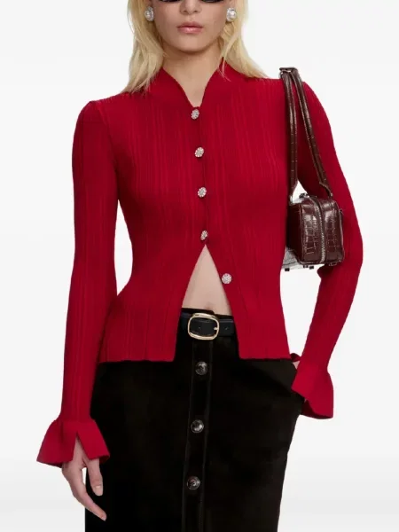 Cardigan Self-portrait roșu