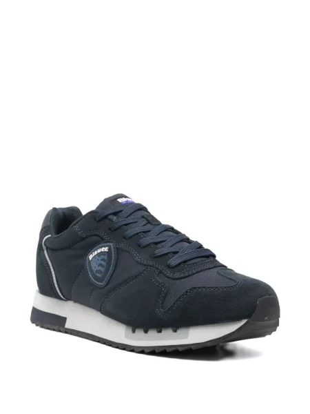 Sneakerși Blauer cu autograf albastru