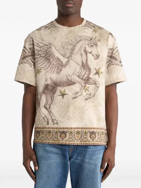 Tricou Etro cu imagine din jerseu