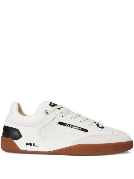 Ochelari de soare Polo Ralph Lauren din piele de căprioară cu imagine de costum albastru