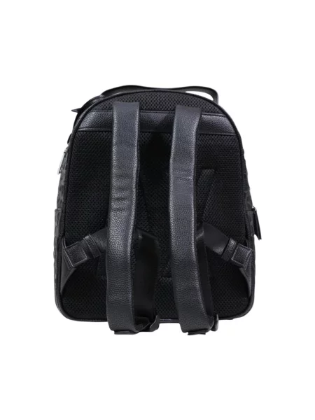 Plecak Armani Exchange skórzany czarny