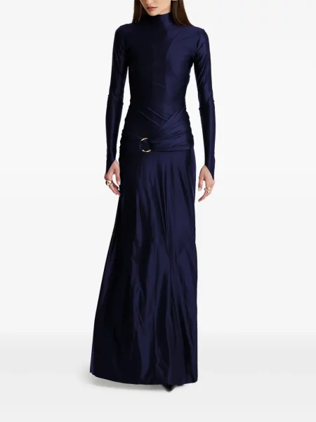 Rochie maxi Moos Studio de costum albastru