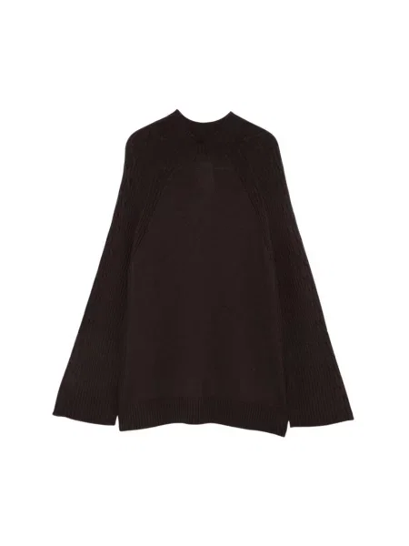 Sweter z golfem Max Mara wełniany do golfa brązowy