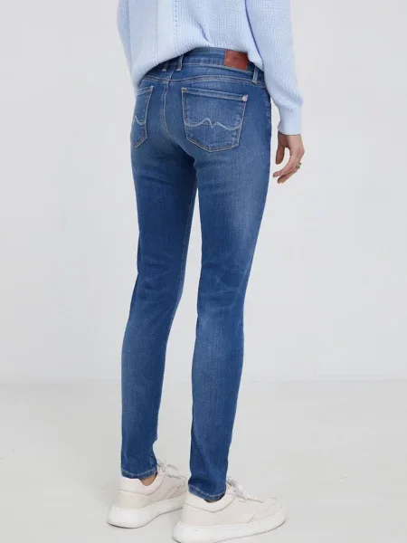 Pepe Jeans Jeans Soho femei medium waist albastru
