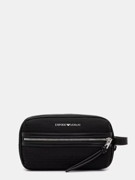Pungă cosmetică Emporio Armani negru