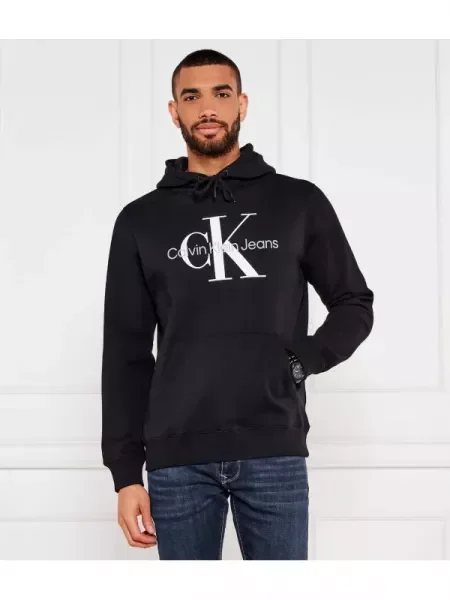 Calvin Klein Jeans Căptușită hanorac negru