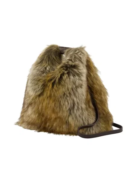 Wielobarwność torebka Mm6 Maison Margiela elegancka beżowa