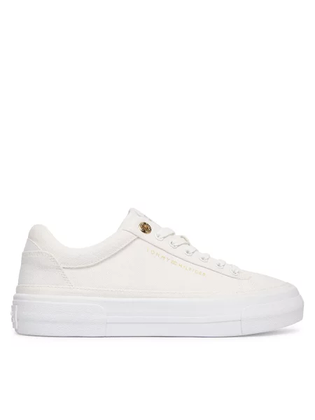 Tommy Hilfiger Superge Th Foxing Platform Canvas bela