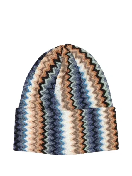Căciulă Missoni tricotate albastru