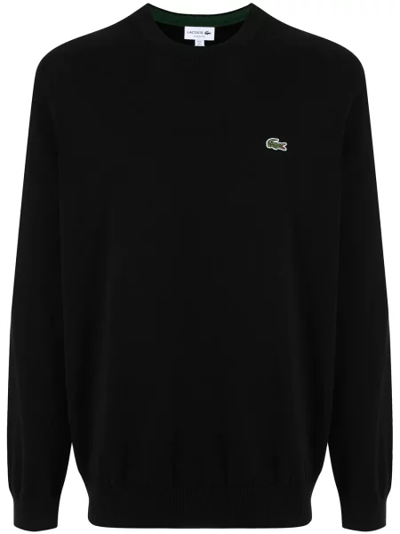 Hanorac Lacoste cu broderie negru