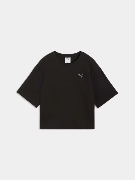 Футболка PUMA Ess Elevated Tee комбінований верх чорний