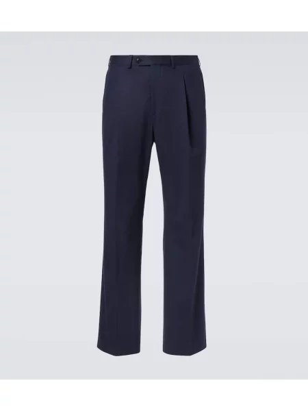 Kašmírové kalhoty Saman Amel modré