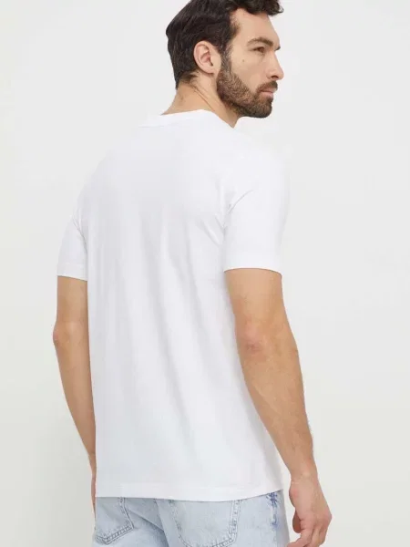 BOSS Green Kratka majica Tee V bela