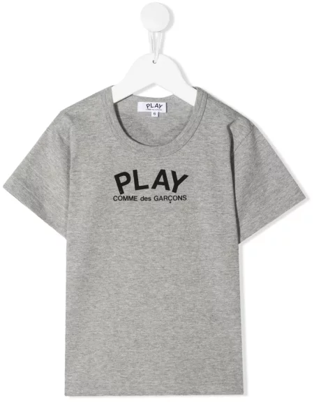 Koszulka dziecięca Comme Des Garcons Play szara
