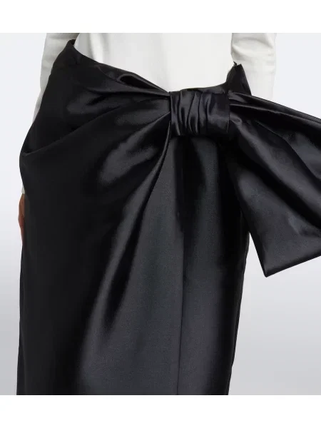Rochie Simkhai cu funde din satin negru