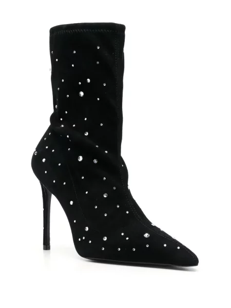 Cizme scurte Stuart Weitzman de cristal negru