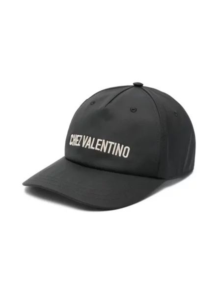 Czapka z daszkiem Valentino Garavani z logo czarna