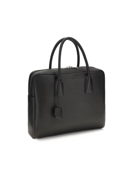Teczka Saint Laurent skórzana czarna