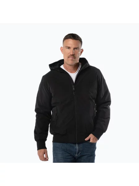 Férfi dzseki Pitbull York Hooded black. Méret: L fekete
