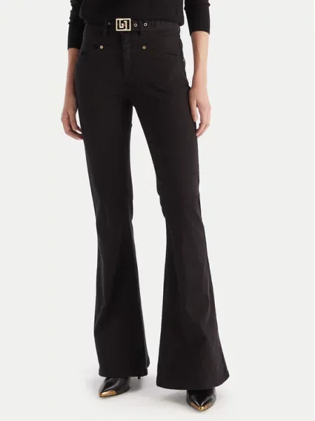 Gaudi Jeans hlače Flare Fit črna