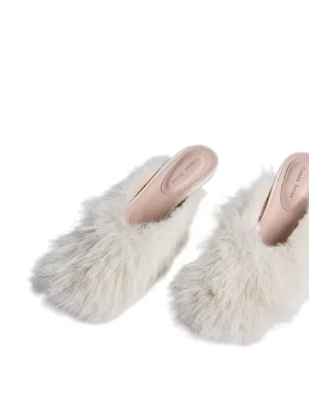 Papuci tip mules Simone Rocha cu blană