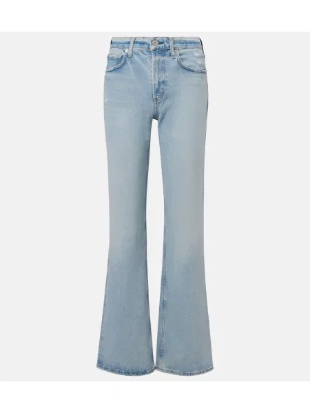 Džínsy so strihom ku čižmám Citizens Of Humanity s vysokým pásom modrá