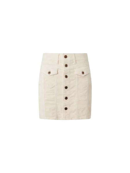Spódnica jeansowa Pepe Jeans beżowa