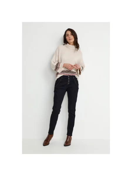 Jeansy skinny Cream czarne