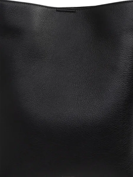 Geanta de piele Jil Sander din piele negru