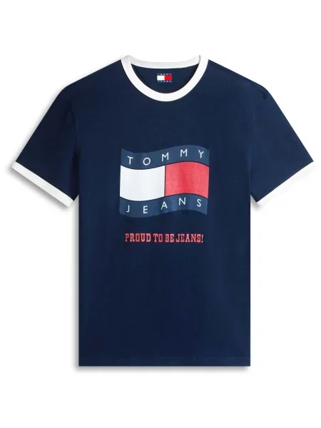 Tričko Tommy Jeans modrá