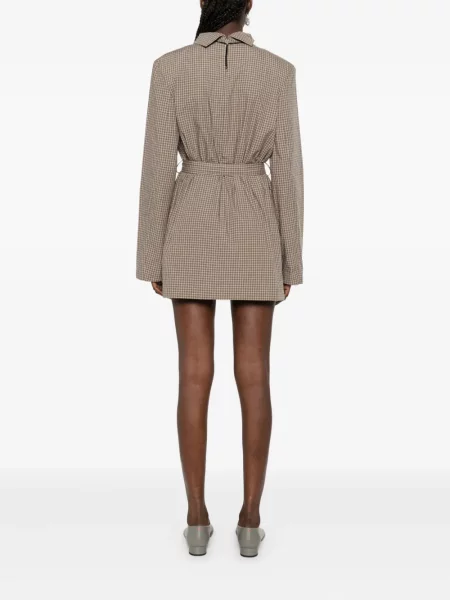 Rochie mini Nanushka de costum maro