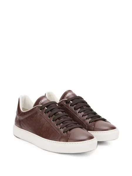 Sneakerși Roberto Cavalli maro