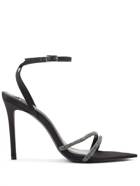 Pantofi cu toc Black Suede Studio din piele de căprioară negru