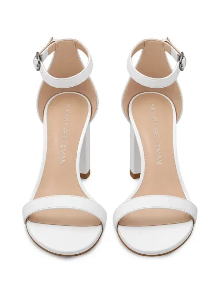 Sandale Stuart Weitzman cu bretele alb