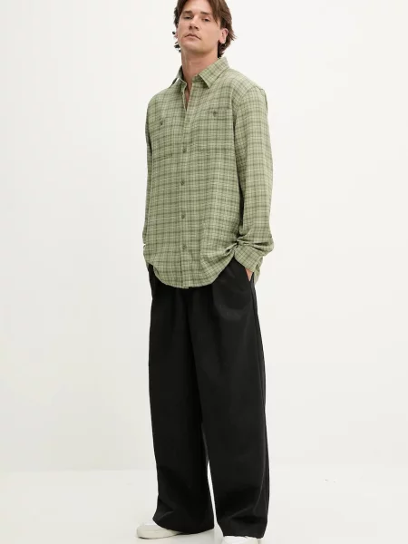 Сорочка Les Deux relaxed класичний комір зелений