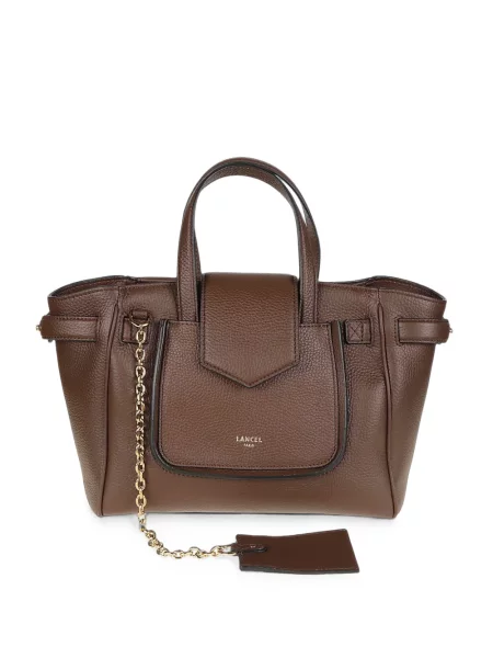 Geantă shopper Lancel din piele maro