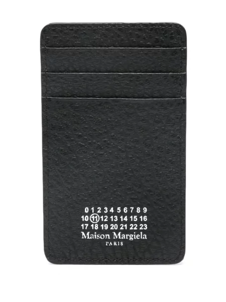 Portofel Maison Margiela din piele cu imagine negru