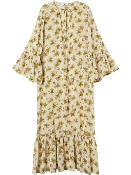 Sukienka Twinset z nadrukiem garniturowa żółta