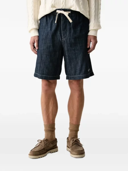 Pantaloni scurți din denim Armani Exchange cu cordon albastru
