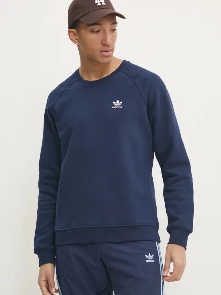 Adidas Pulóver Trefoil Essentials Sötétkék