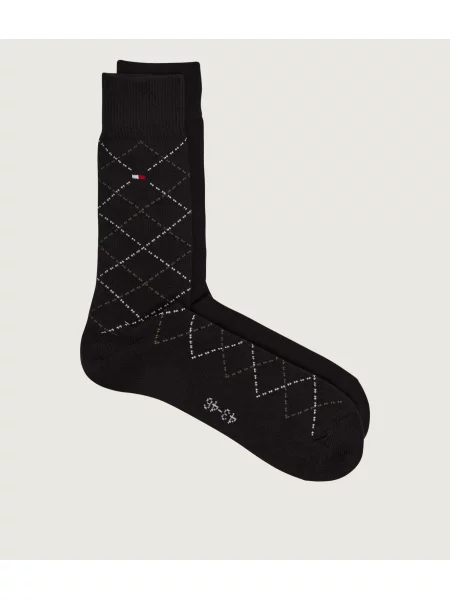Tommy Hilfiger Șosete Argyle negru